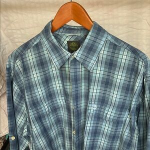 Timberland Men's Casual Blue Checkered Shirt